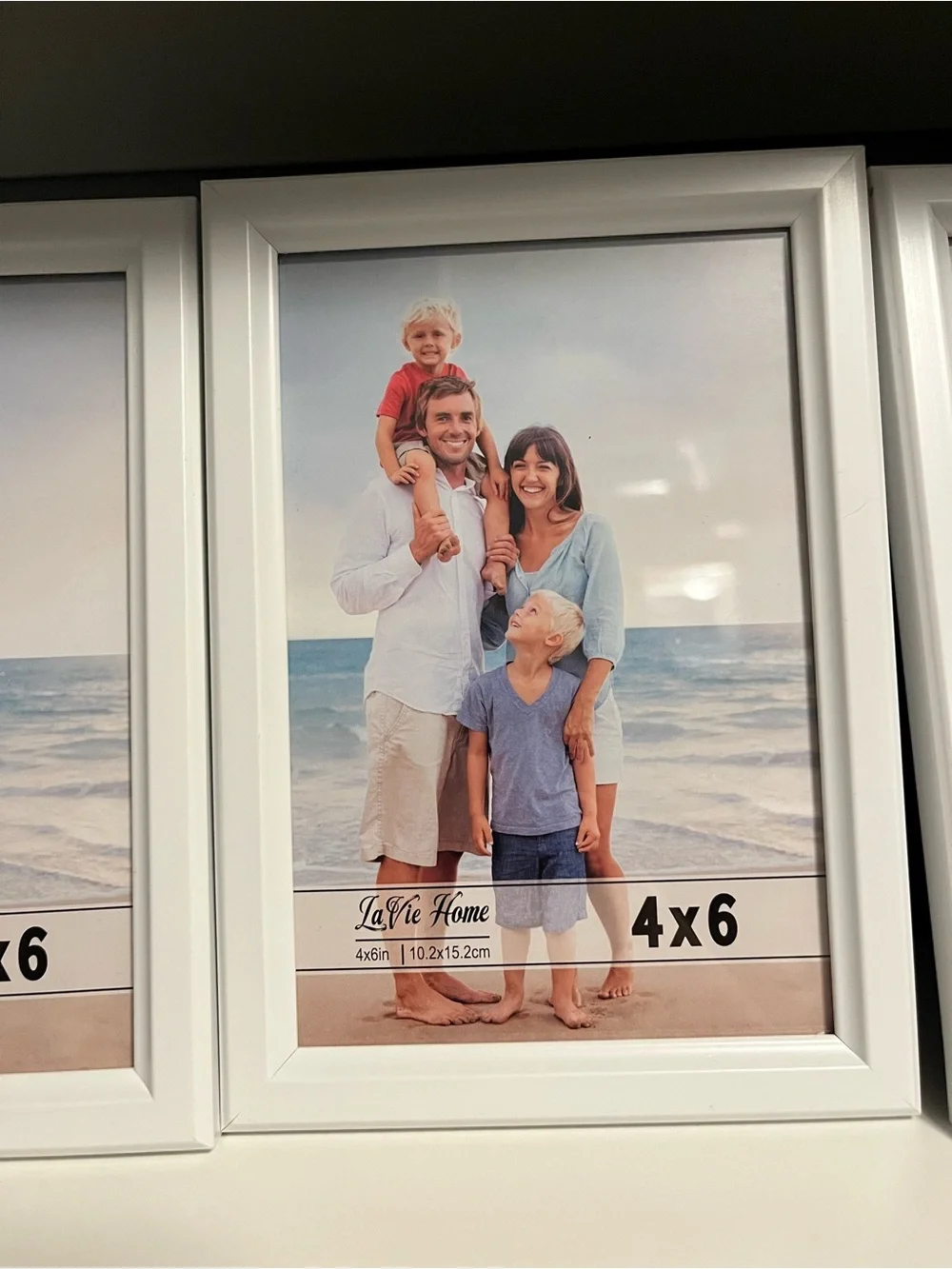 White 4x6 Photo Frames- Set of 4